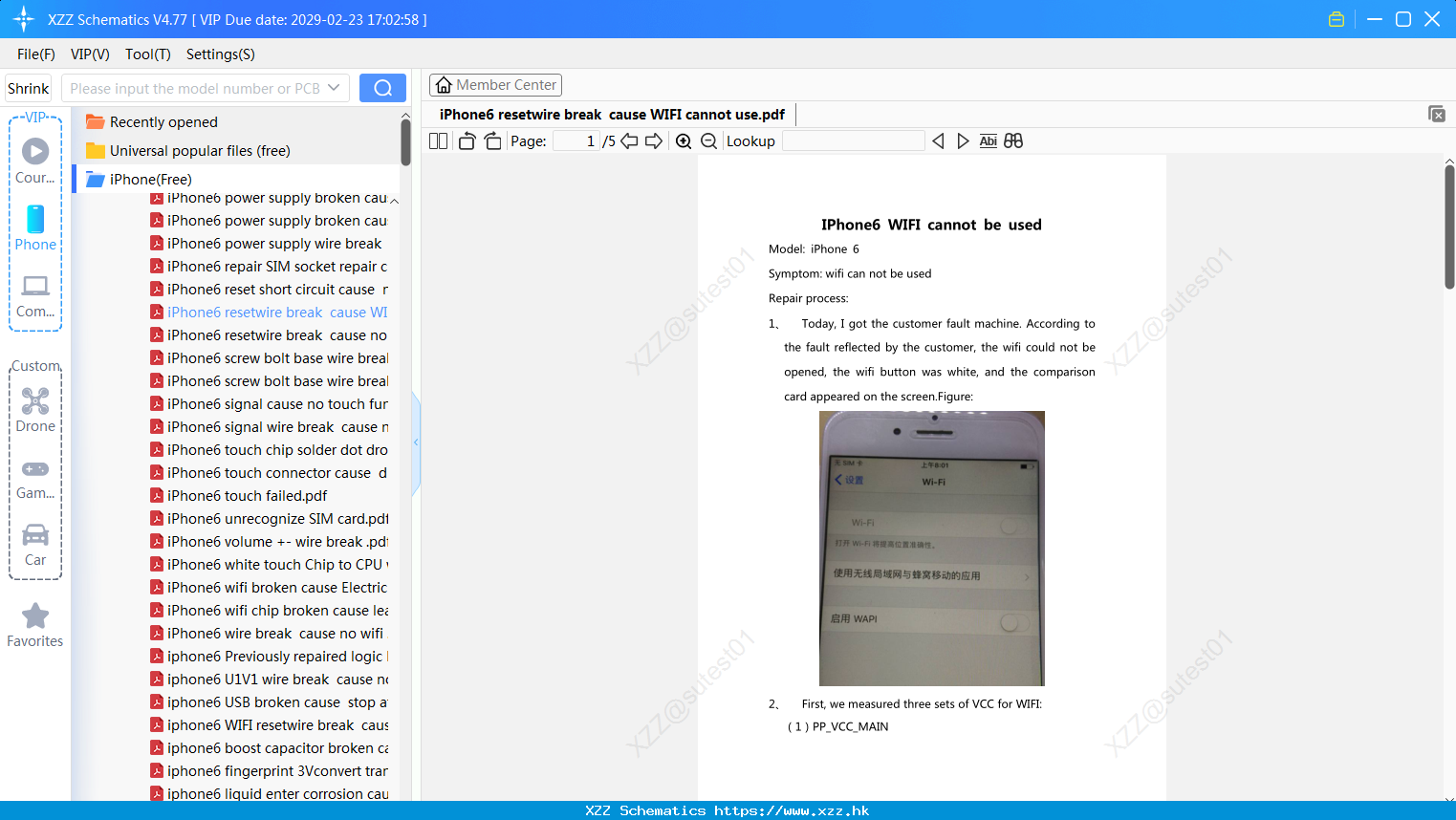 IPhone6 Resetwire Break Cause WIFI Cannot Use